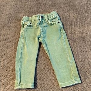 6-9 month Zara Stylish Green Kids Jeans